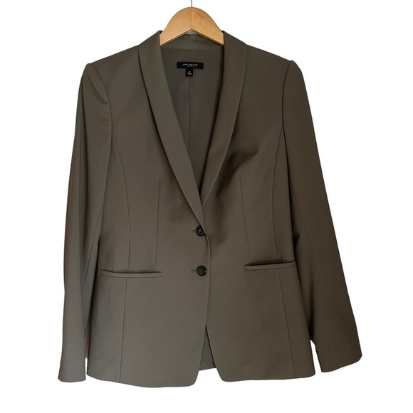 Ann Taylor Womens Grey Two Button Wool Blazer Size 6 - Picture 16 of 16